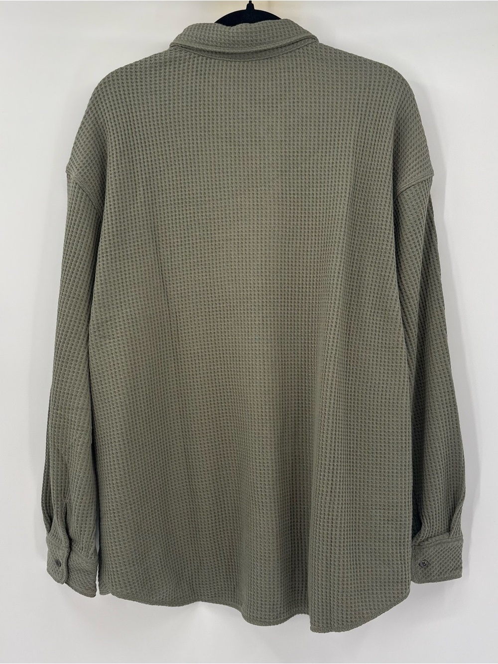 Brixton Olive Waffle-Knit Button Shirt - Picture 4 of 6